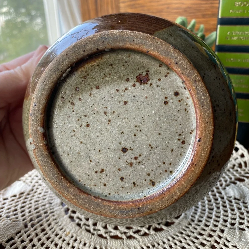 Studio Pottery Stoneware Bowl EUC